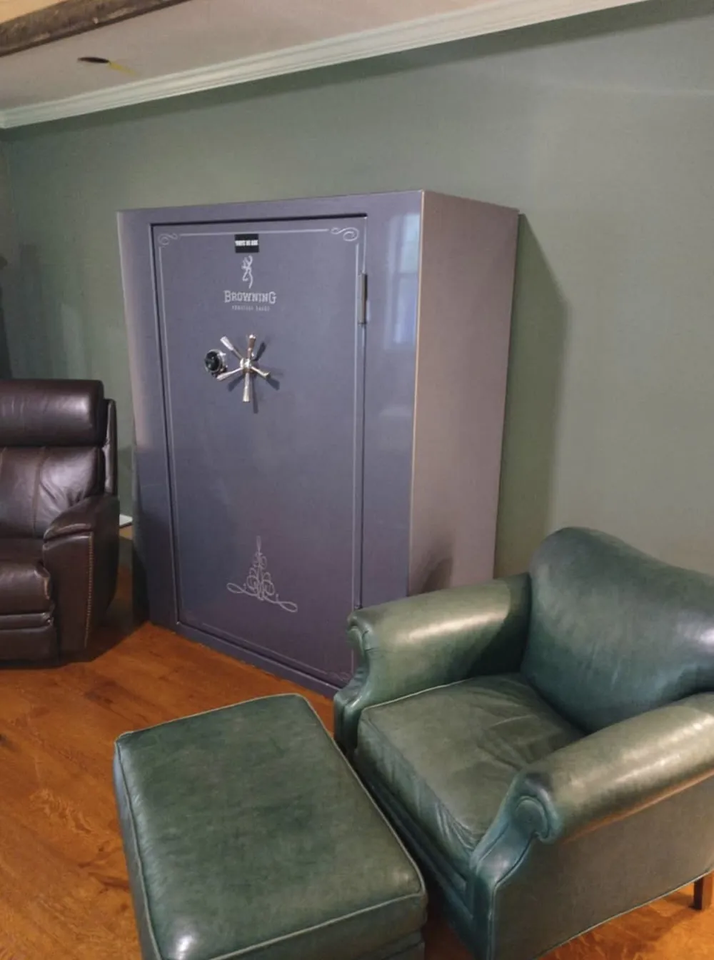 EAM Moving crew delivering a large Browning gun safe in Holderness, NH